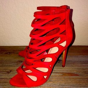 RED stiletto heels- Aldo size 8.5